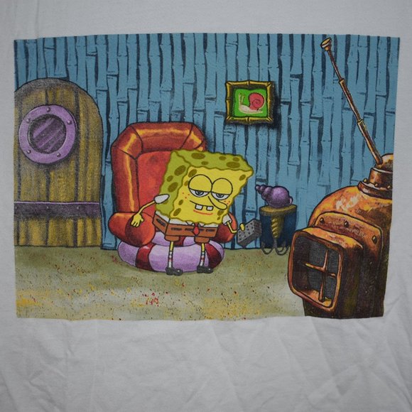 SpongeBob SquarePants Chair T-Shirt (Unisex) MEDIUM - Picture 2 of 8
